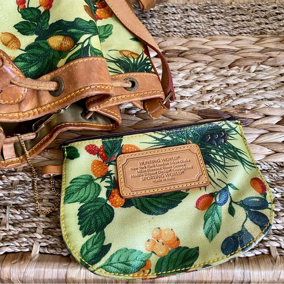 Vtg Hunting World Shoulder Bucket Bag - Picture 11 of 15